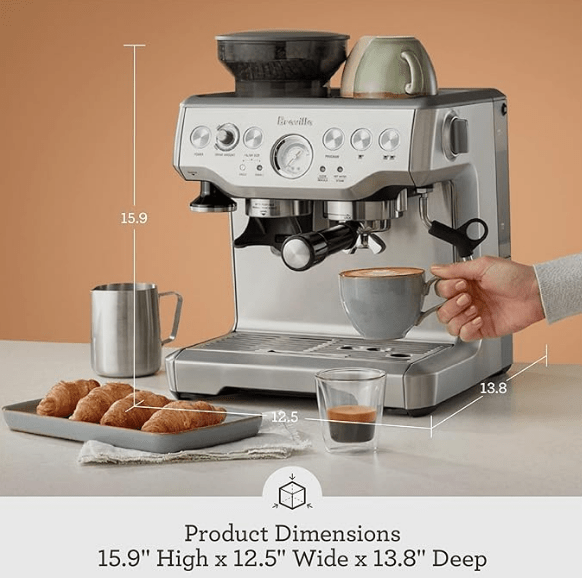 Breville Barista Express automatic milk frothing system 