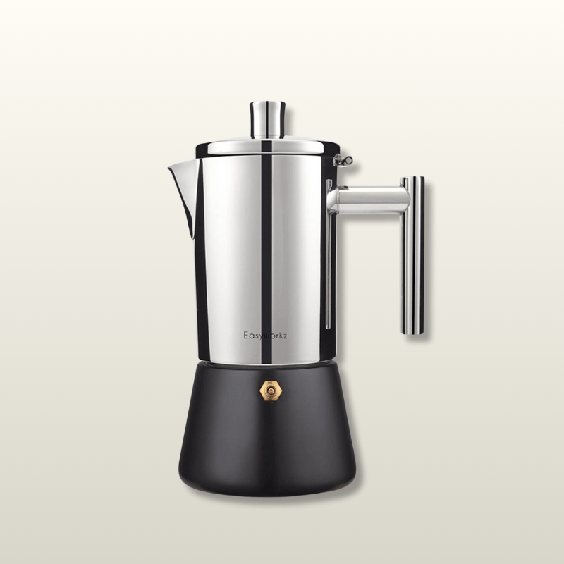 Easyworkz Diego stainless steel stovetop espresso maker moka pot