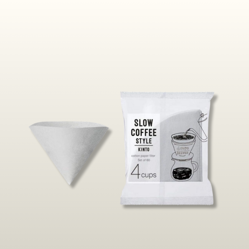 KINTO Cotton Paper Coffee Filters, 4 Cups