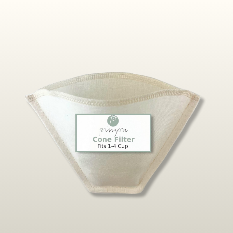 Reusable Hemp & Organic Cotton Cone Filter
