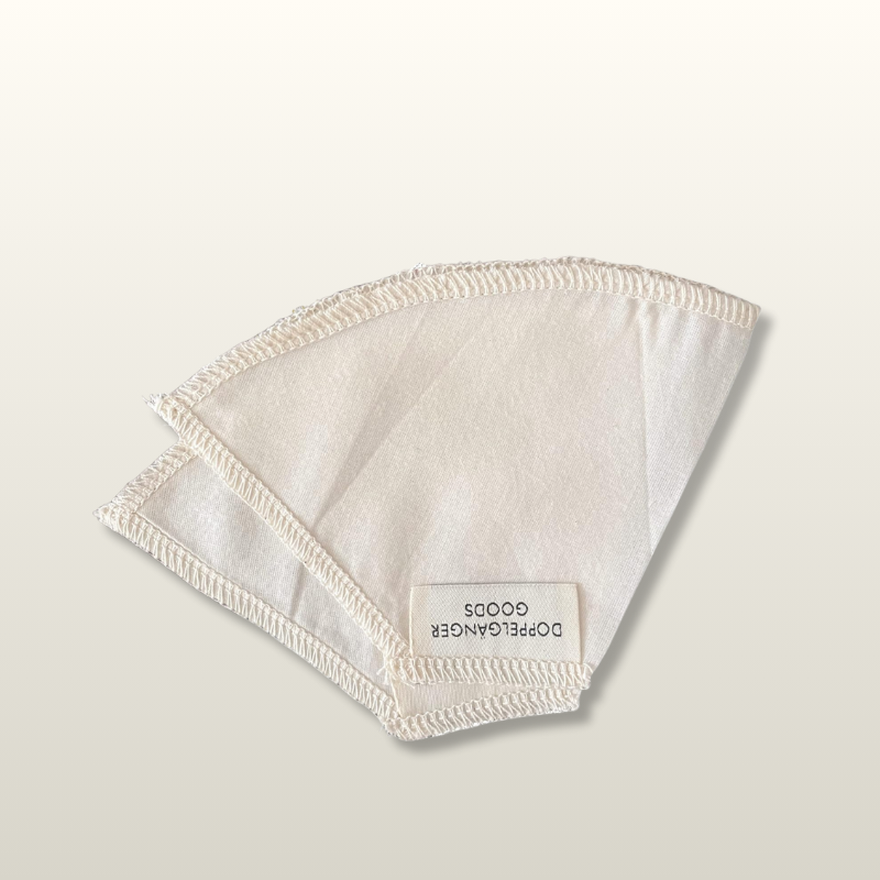 Reusable Organic Cotton Cone Filters, 2-Pack