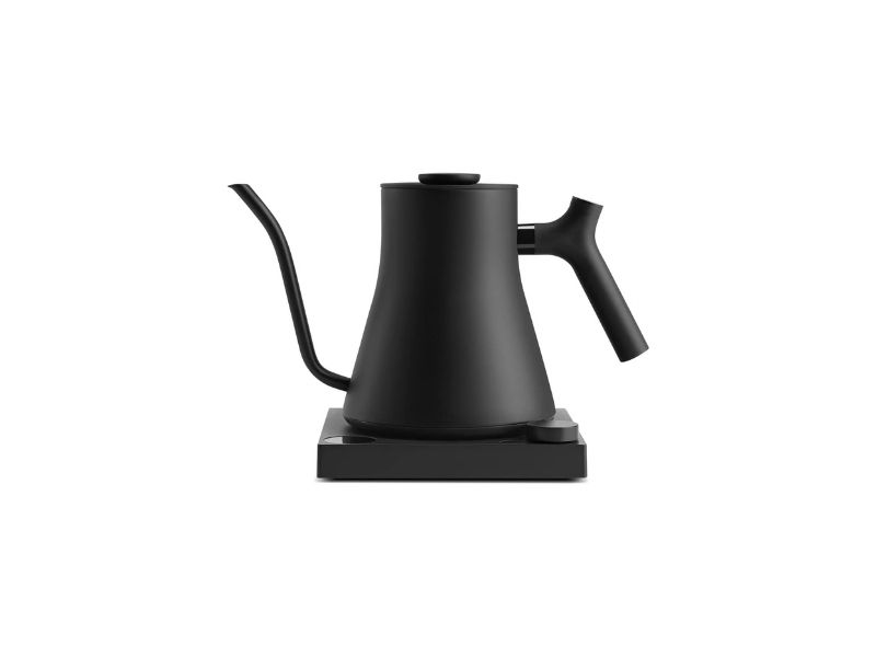 Fellow Stagg EKG Pro stainless steel gooseneck kettle with walnut handle