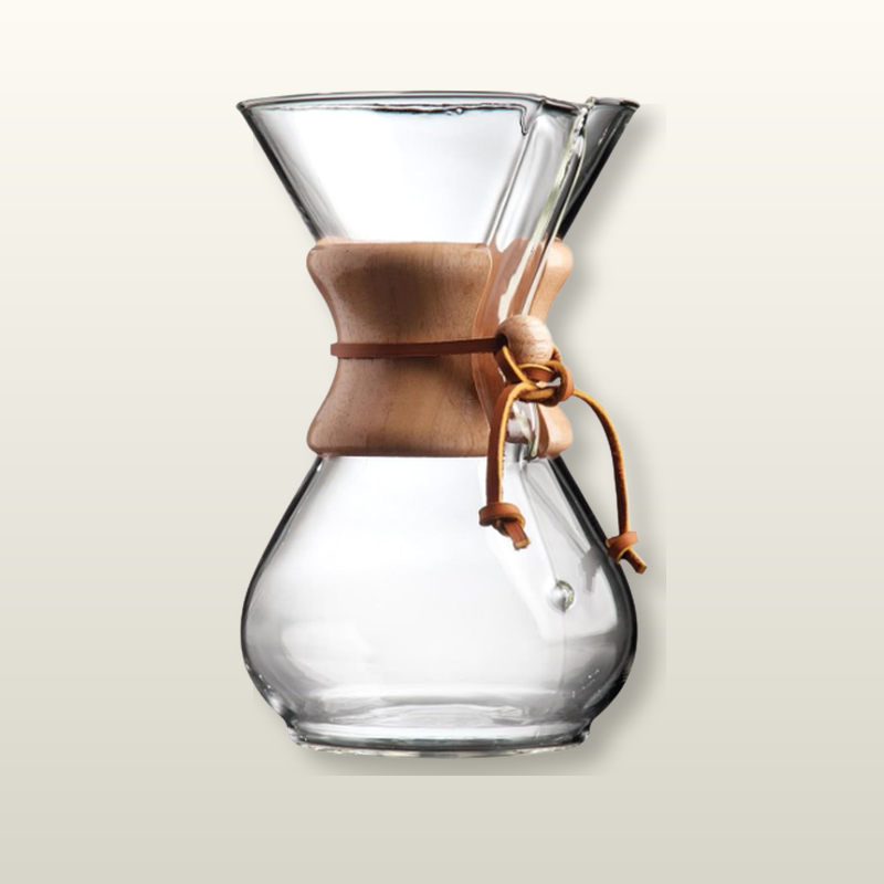 Chemex Classic glass pour-over coffee maker
